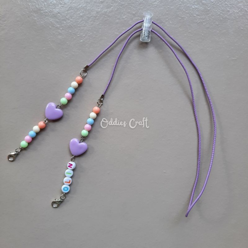 Strap Masker 2in1 Love | Strap Masker 2in1 Nama | Strap Masker 2in1 Smile | Strap 2in1 Mutiara