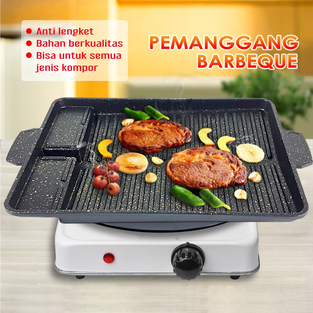 Grill Pan Yakiniku Alat Panggangan Daging/panggangan BBQ Grill Anti Lengket /Panggangan sate