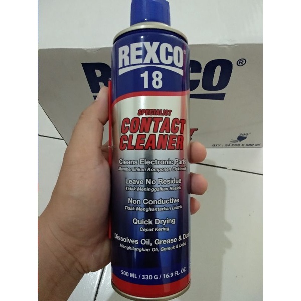 Rexco 18 Contact Cleaner 500ml / Pembersih Komponen Elektronik dan Listrik isi 500ml