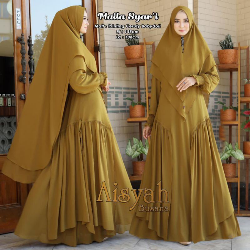 Gamis syari Babydoll premium