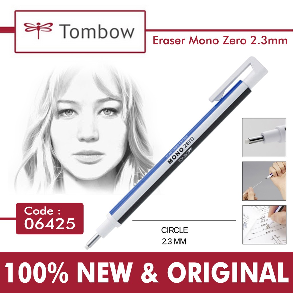 

Penghapus Tombow Mono Zero Eraser 2.3 mm Circle White