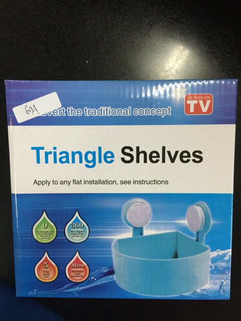 Triangle shelves ( tempat penyimpanan sabun mandi/odol/sikat gigi dll)