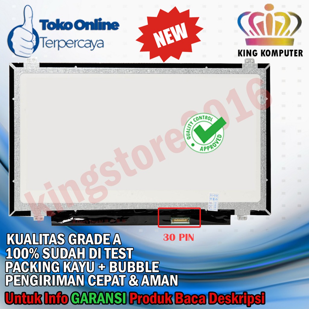 LED laptop 11,6&quot; 30 Pin Braket Atas Bawah