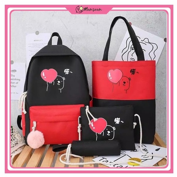 Monsoon - Tas FIKA LOVE Ransel Wanita / Tas Wanita