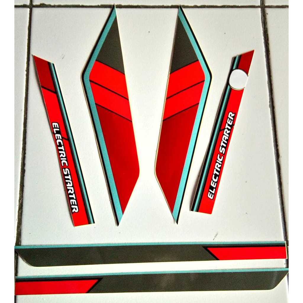 Aksesoris Striping Sticker Lis Motor Honda Astrea Prima Th. 90 91 - 2