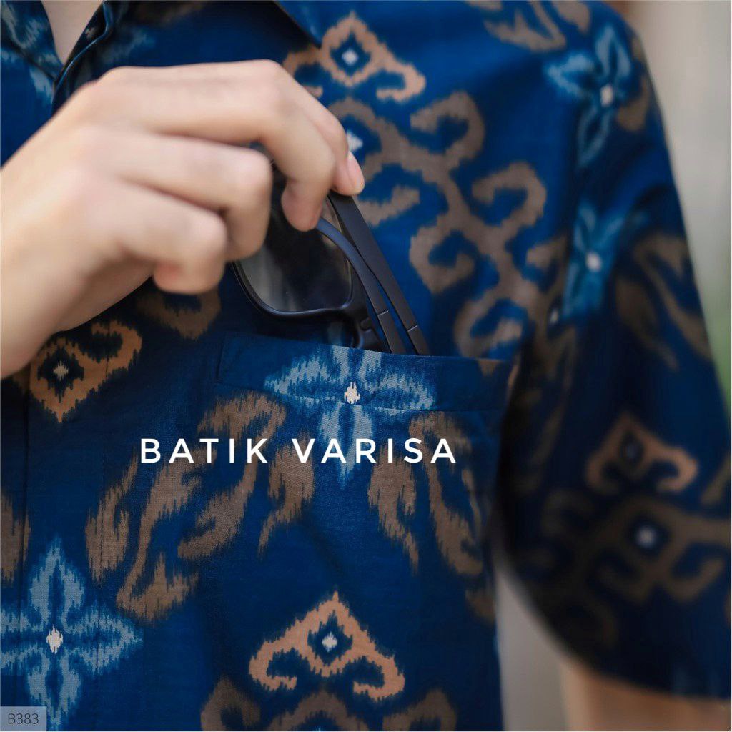 Baju Batik Pria Gus Azmi Syubbanul Muslimin Hadroh Azzahir Santri Muslim S M L XL XXL Modern Lengan Pendek