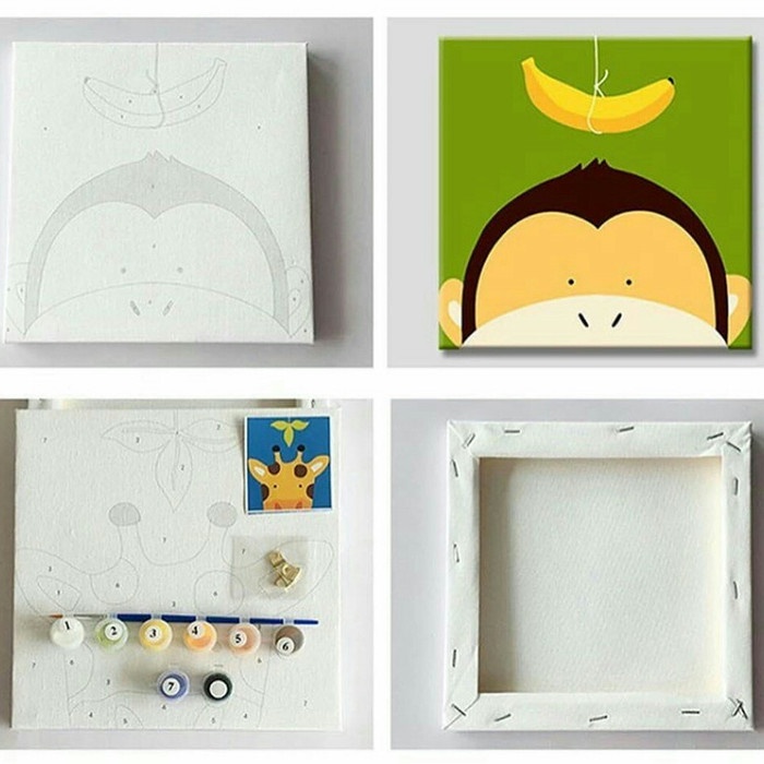 

Sketsagambar- Diy Painting - Children Canvas Painting (Animal) -Buku-Gambar-Sketsa.