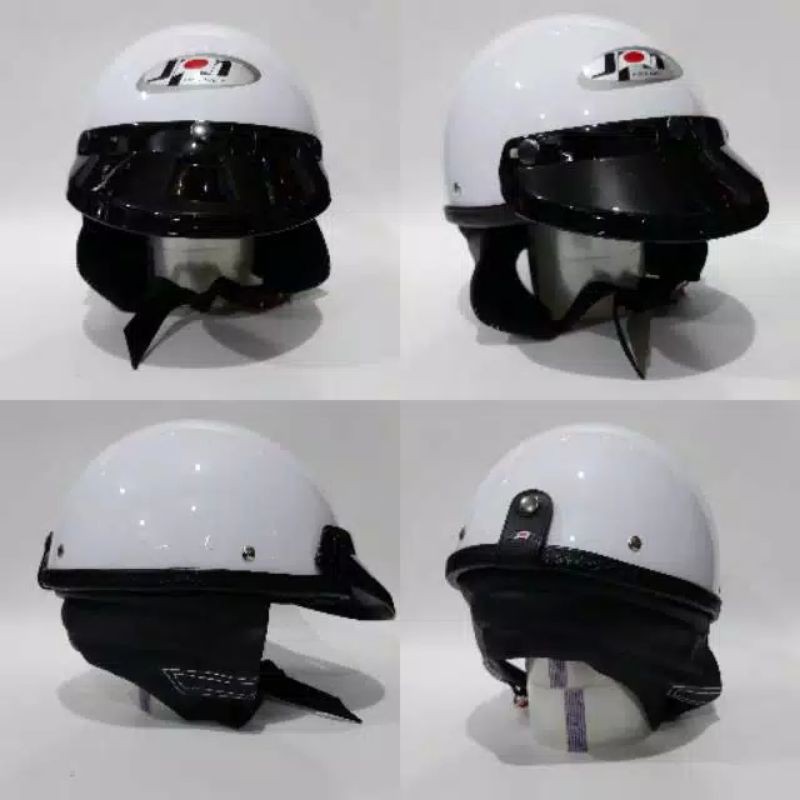 Helm Chip Jpn Original Putih Gloss Plus Kaca