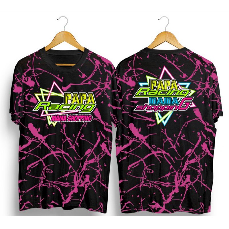 Baju Kaos Racing Motor Drag Papa Racing Mama Shoping