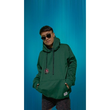Hoodie Big Size Hoodie Jumbo Polos Pria Wanita 2XL 3XL 4XL 5XL Hitam