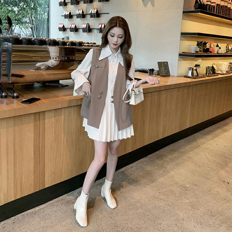 Korean style dress vest