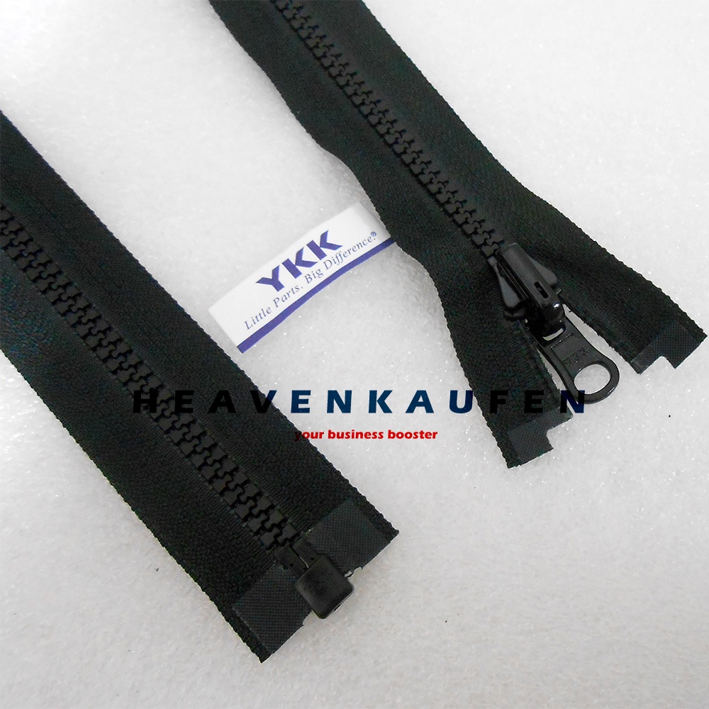 Resleting Zipper Jaket YKK Vislon Bolak Balik 70 cm - 28 inch Warna Hitam Open End Buka Lepas