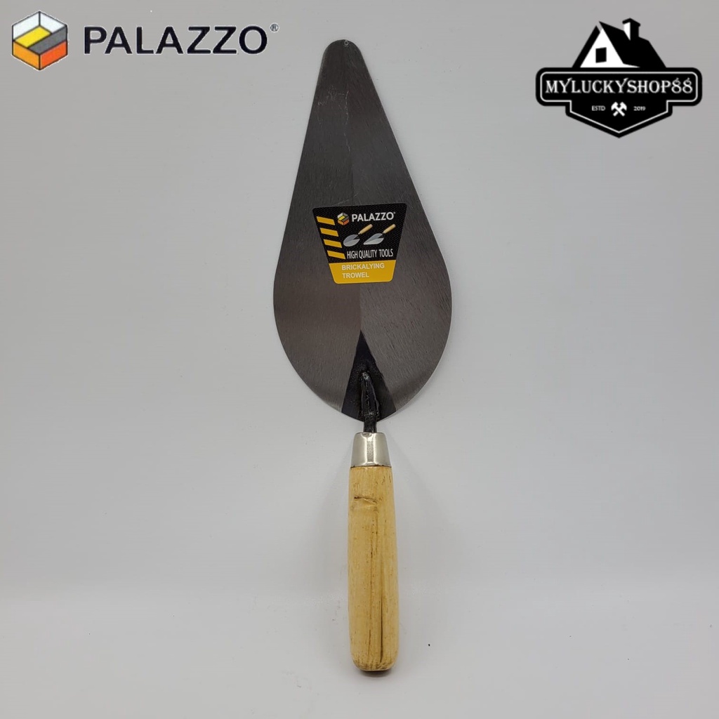 Sendok Semen Palazzo Gagang Kayu 8 inch Lancip 8&quot;