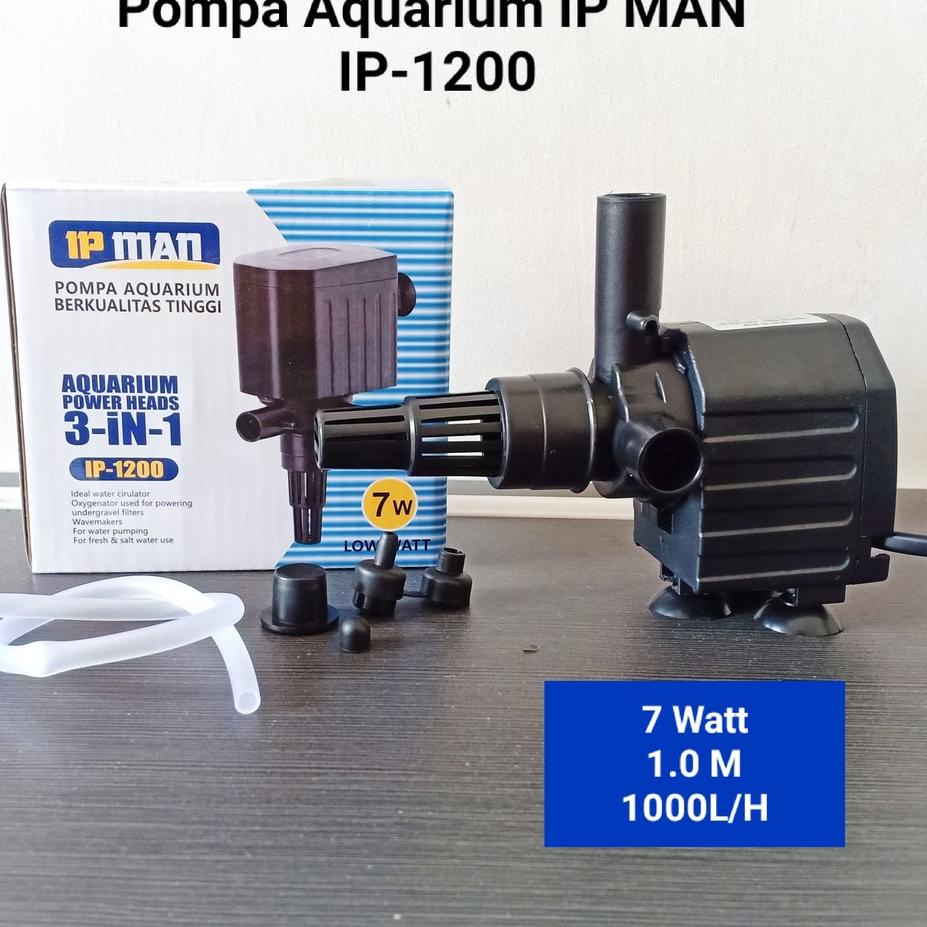 New pompa celup / pompa aquarium low watt / aquarium power heads 3 in1 IP MAN IP-1200