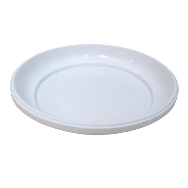 Tatakan Alas Piring Plastik Tray Pot Tanaman Hias Bunga NKT Putih 30cm
