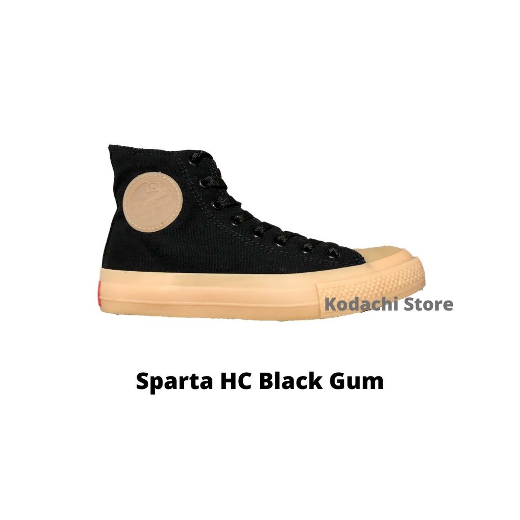 Sepatu Warrior Sparta HC Black Gum