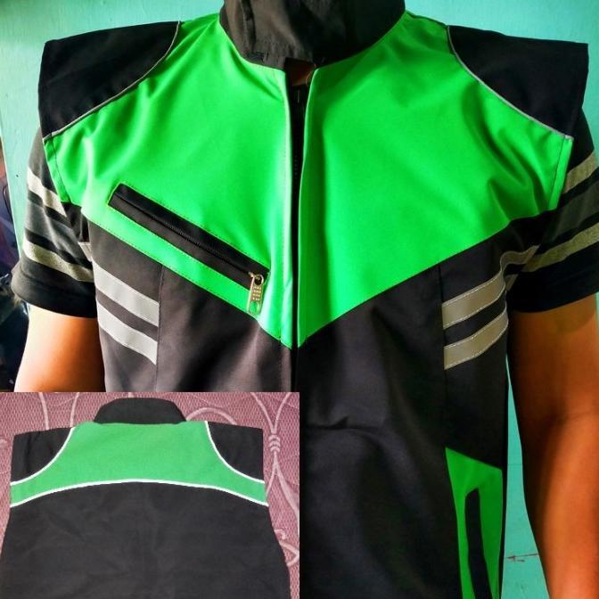 rompi polos hijau ojol