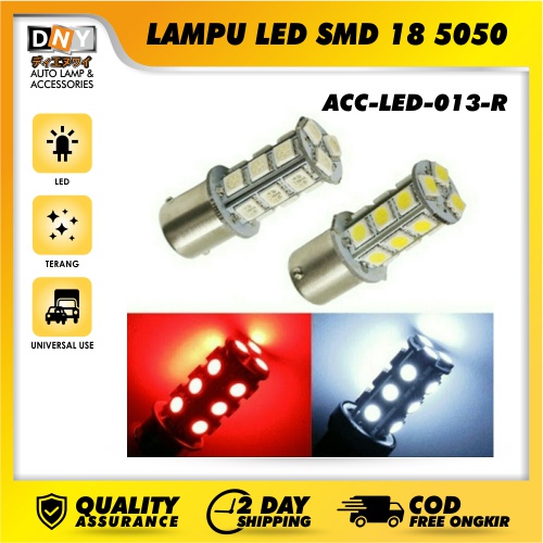 Lampu Rem Belakang Variasi LED SMD 5050 LED 18 Titik Mata  - Merah