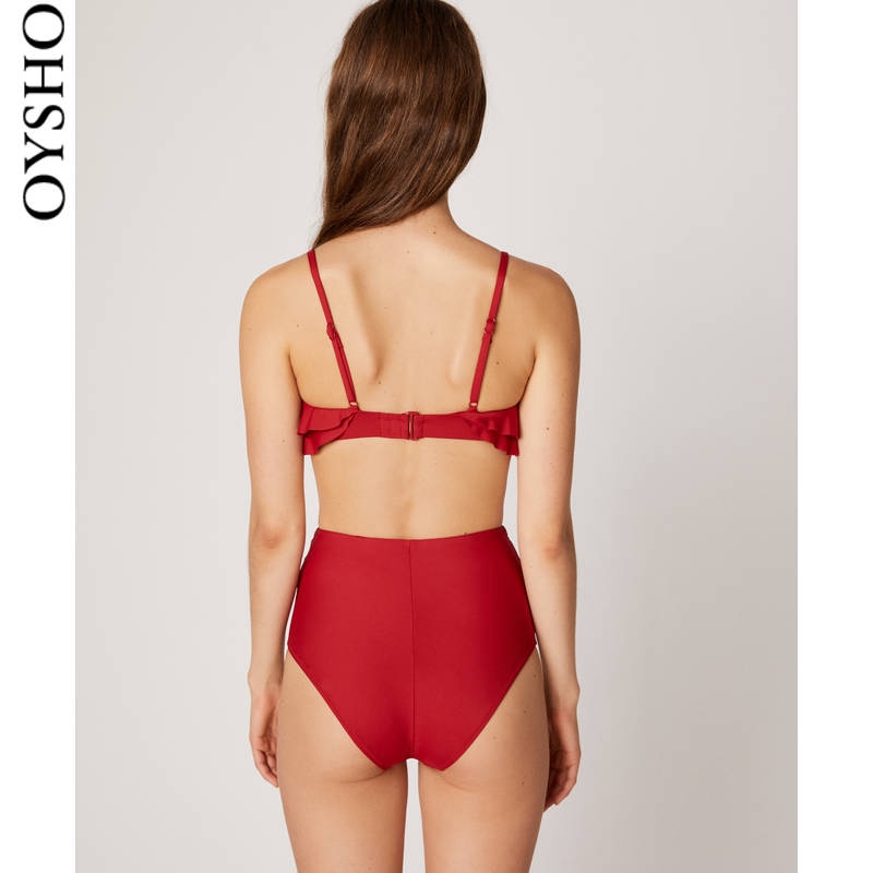 oysho red swimsuit