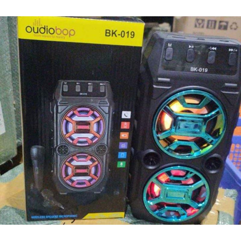 Speaker Bluetooth Speaker Karaoke Speaker Bk 019 Free Mic