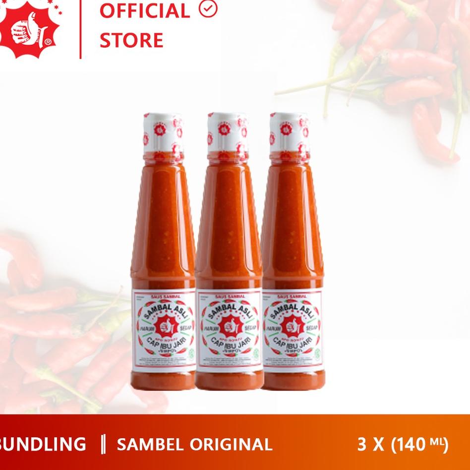 

Baru Sambal Asli Cap Ibu Jari Jempol 140ml Bundling 3 botol 원