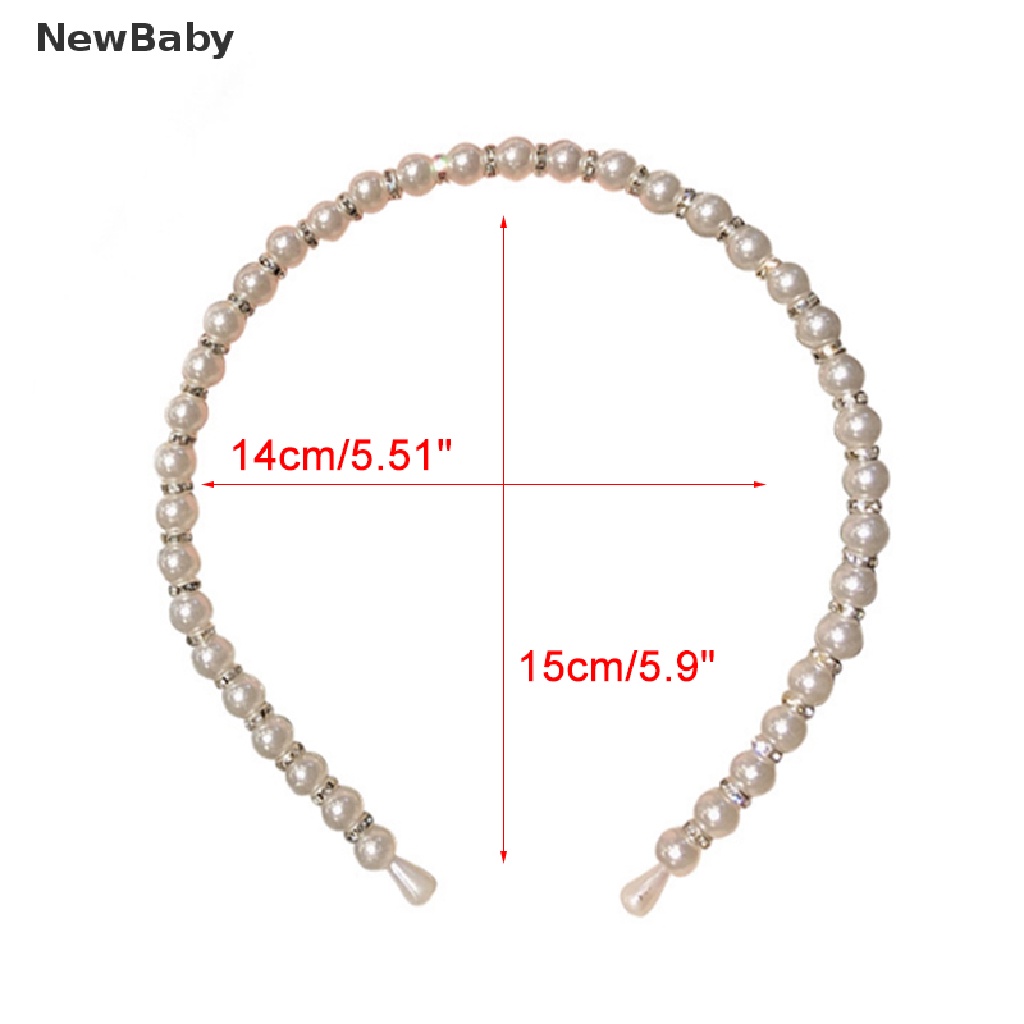 NewBaby Punk Women Pearls Simple Hairbands Sweet Headband Hair Hoops Holder Head Band ID