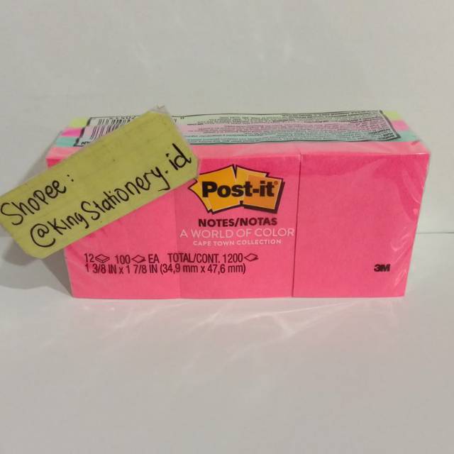 

[ PACK ] Post it / Sticky Note / Memo Warna 653 3M