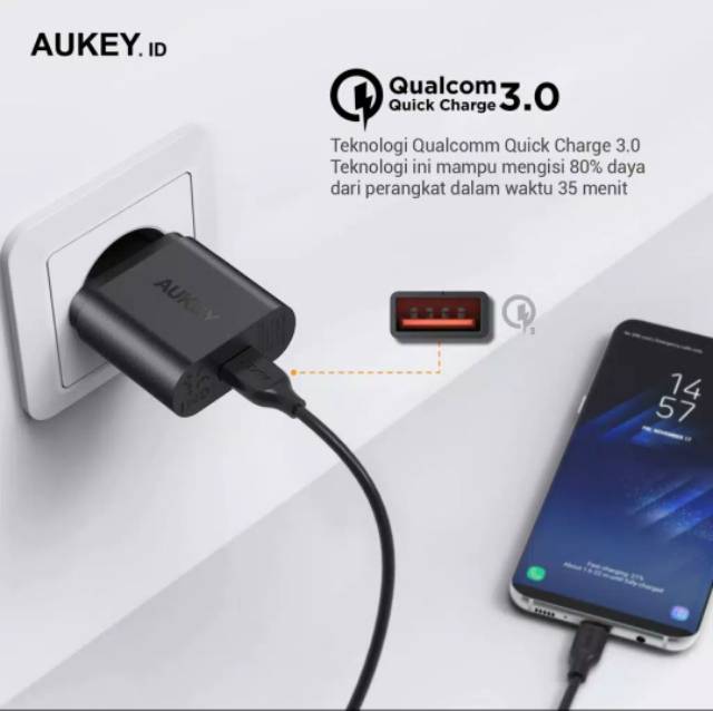 Charger Aukey PA-T9 1 Port 18W QC 3.0 - 500291