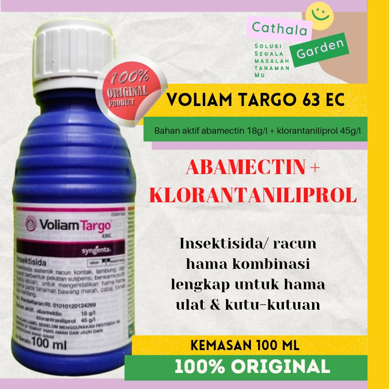 VOLIAM TARGO 63 SC KEMASAN 100 ml INSEKTISIDA KOMBINASI ULAT & KUTU-KUTUAN Harapan Tani