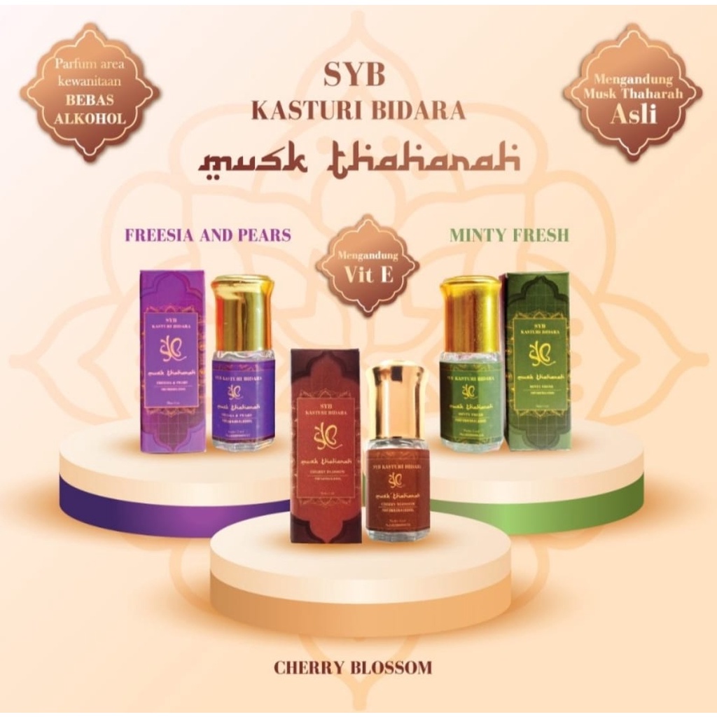 SYB Kasturi Bidara Musk Thaharah Parfum Daerah Kewanitaan