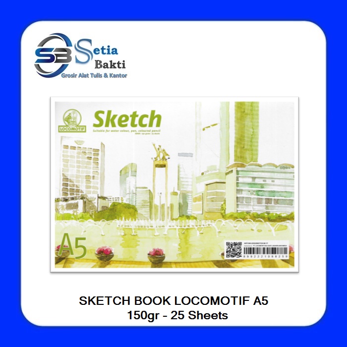 

LOCOMOTIF Sketch Book A5 Isi 25 Lembar - 1 Pcs
