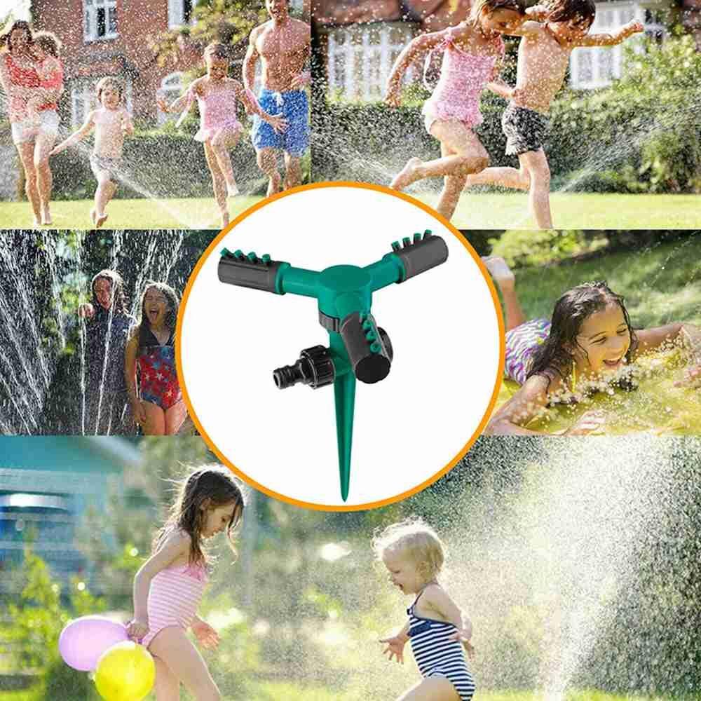 Solighter Sprinkler Taman Perlengkapan Berkebun 360putar Selang Cakupan Area Besar Rumput