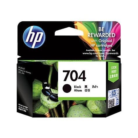 Tinta Hp 704 black original