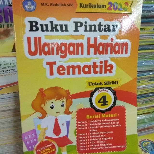 Buku Pintar Ulangan Harian Tematik Kelas 4 Sd Shopee Indonesia