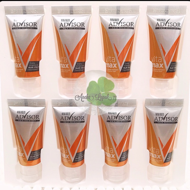 Makarizo Advisor Vitamax 8mlx8 pcs Hair Vitamin Rambut