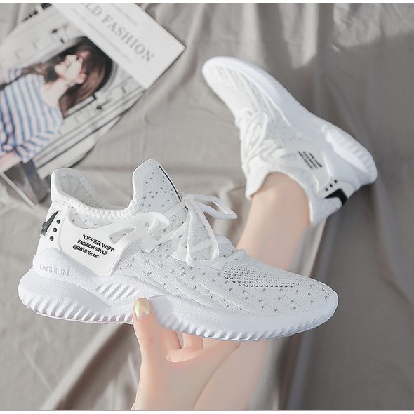 TBIG [COD] Sneakers Import Sepatu OFFER WIFI Sepatu Korea Style Sepatu Santai Wanita Fashion Bahan Rajut