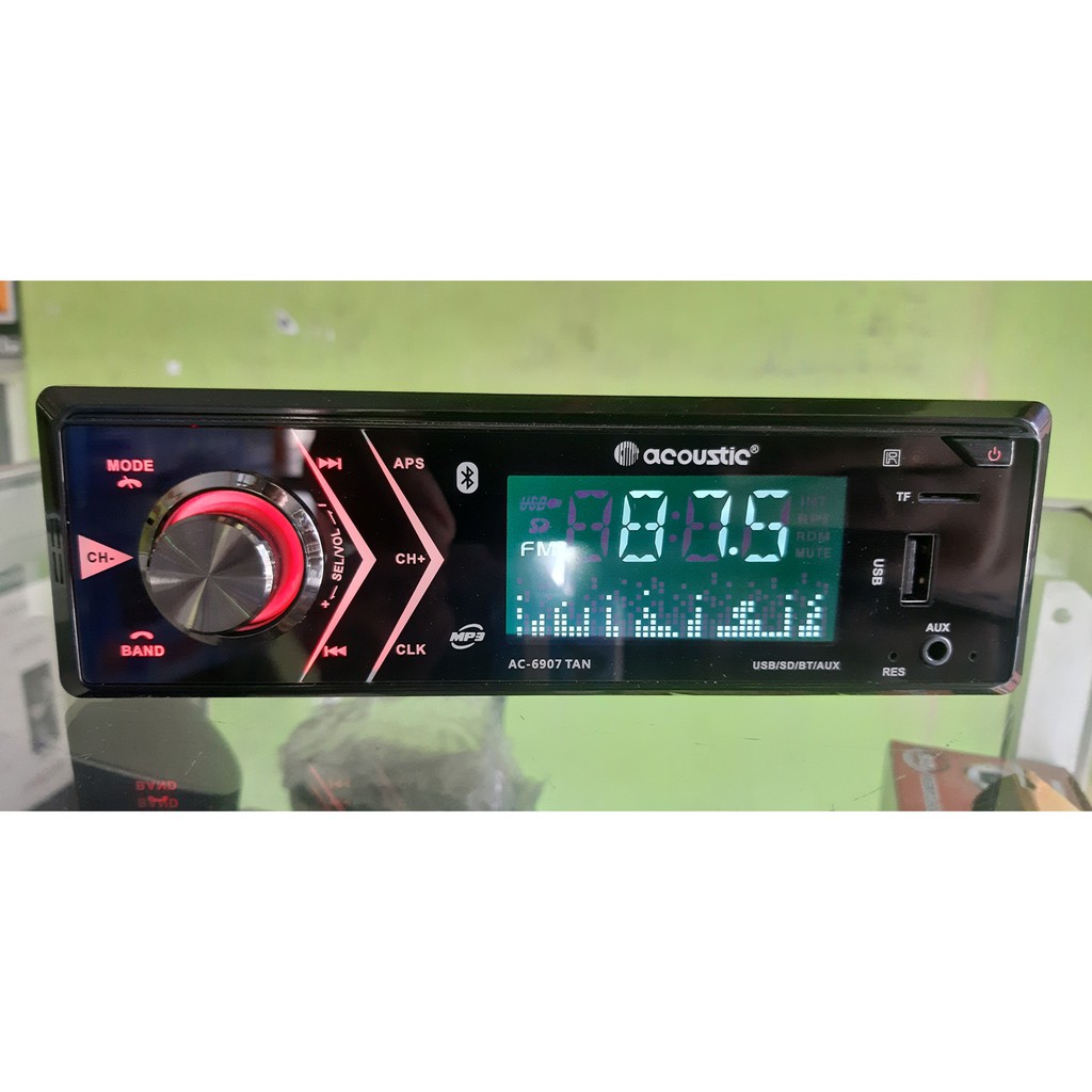Head Unit Tape Mobil Bluetooth.usb.mp3.radio FM Acoustic AC 6907