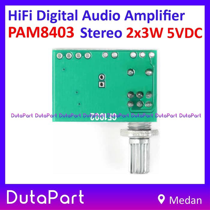 PAM8403 Mini HiFi Digital Audio Amplifier PAM-8403 Stereo 2 x 3W 5V DC