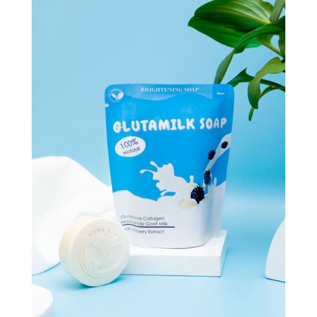 HERBIGLOW GLUTAMILK SOAP by Herbiglow / SABUN PEMUTIH / GLUTA COLLAGEN SOAP