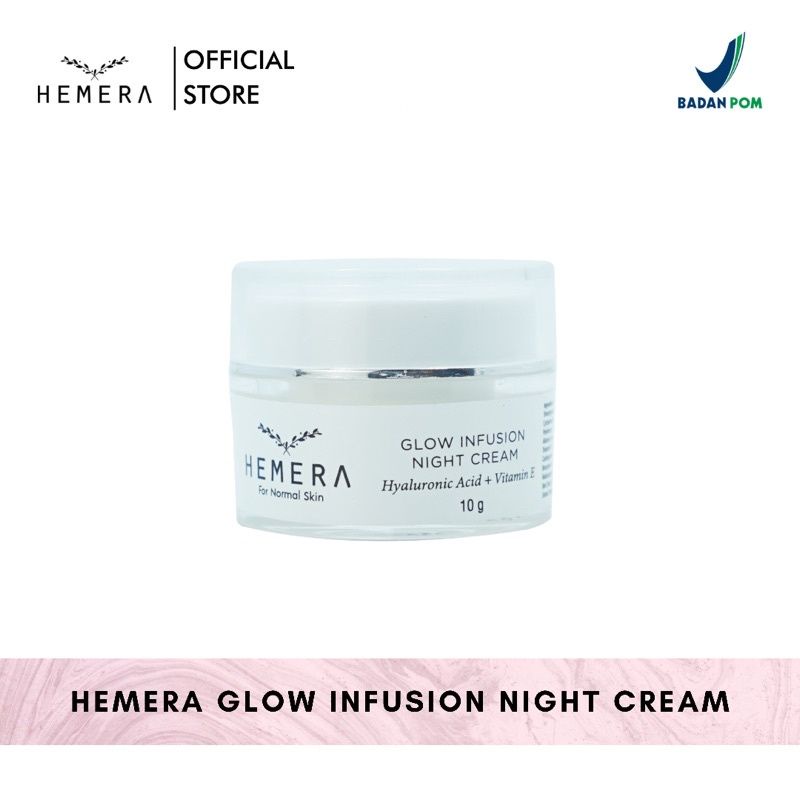 HEMERA Glow Infusion Night Cream | Cream Malam 10gr