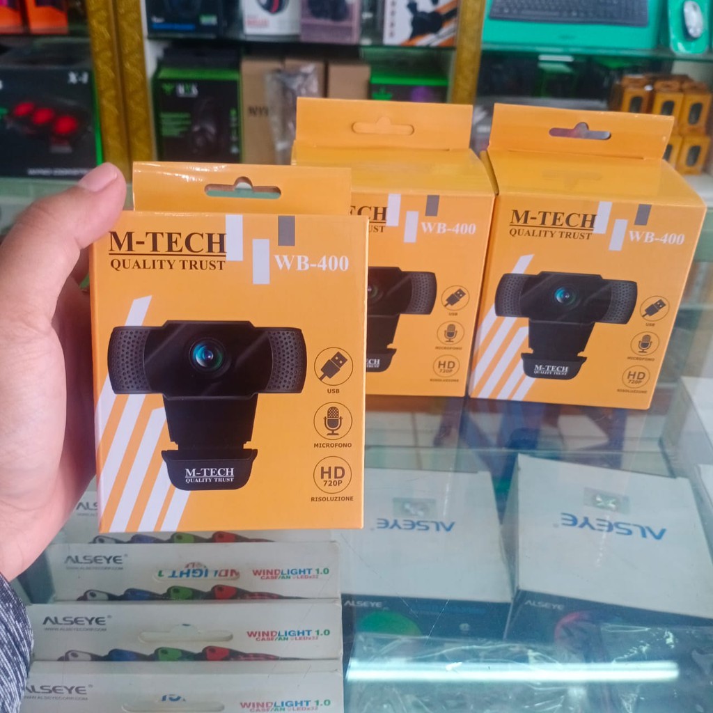 WEBCAM M-Tech WB-400 With Microphone 720P