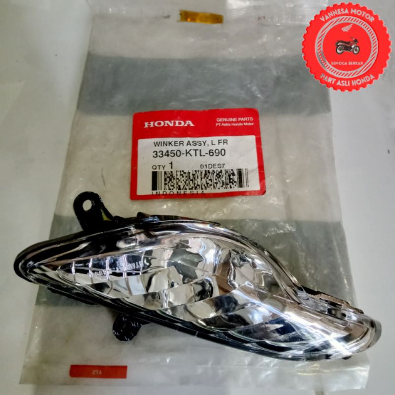 LAMPU SEIN DEPAN KIRI REVO 2007 33450-KTL-690 ORI AHM