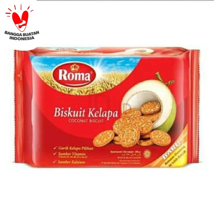 

Wafer-Biskuit- Roma Kelapa 300 Gram -Biskuit-Wafer.