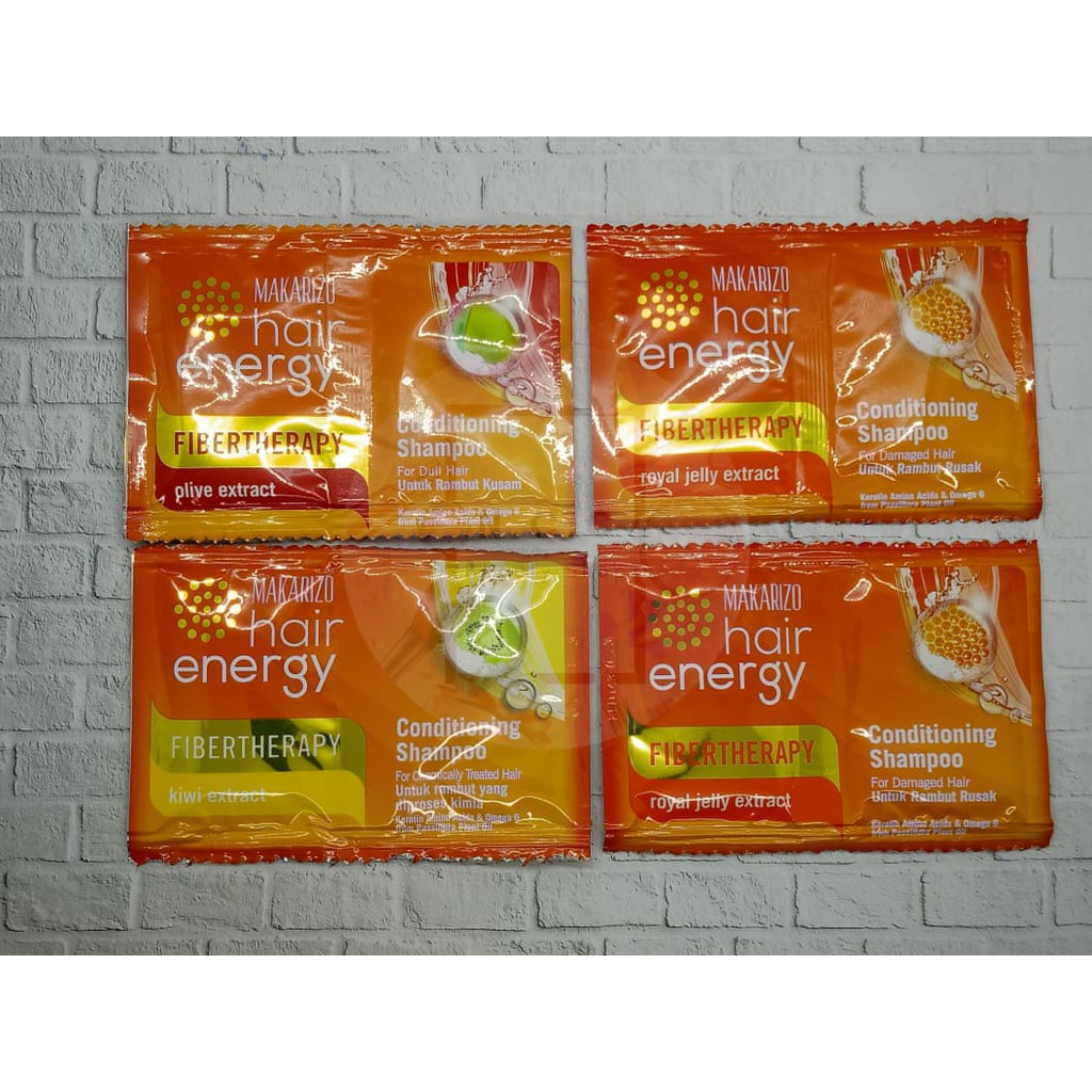 * NCC * Makarizo Hair Energy Fibertherapy Conditioning Shampoo Shampo - Kemasan Sachet