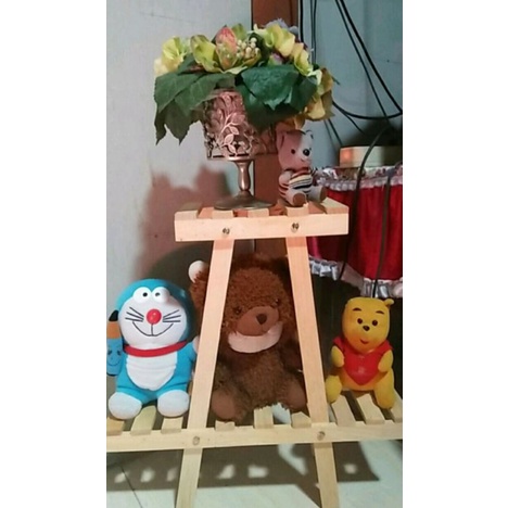 TERMURAH Rak Bunga Kayu susun Rak Kembang Rak Pot Taman Kayu