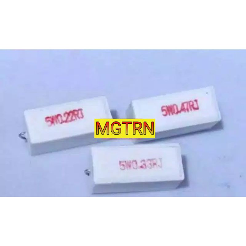 Resistor 5watt (0,22R s/d 330R)