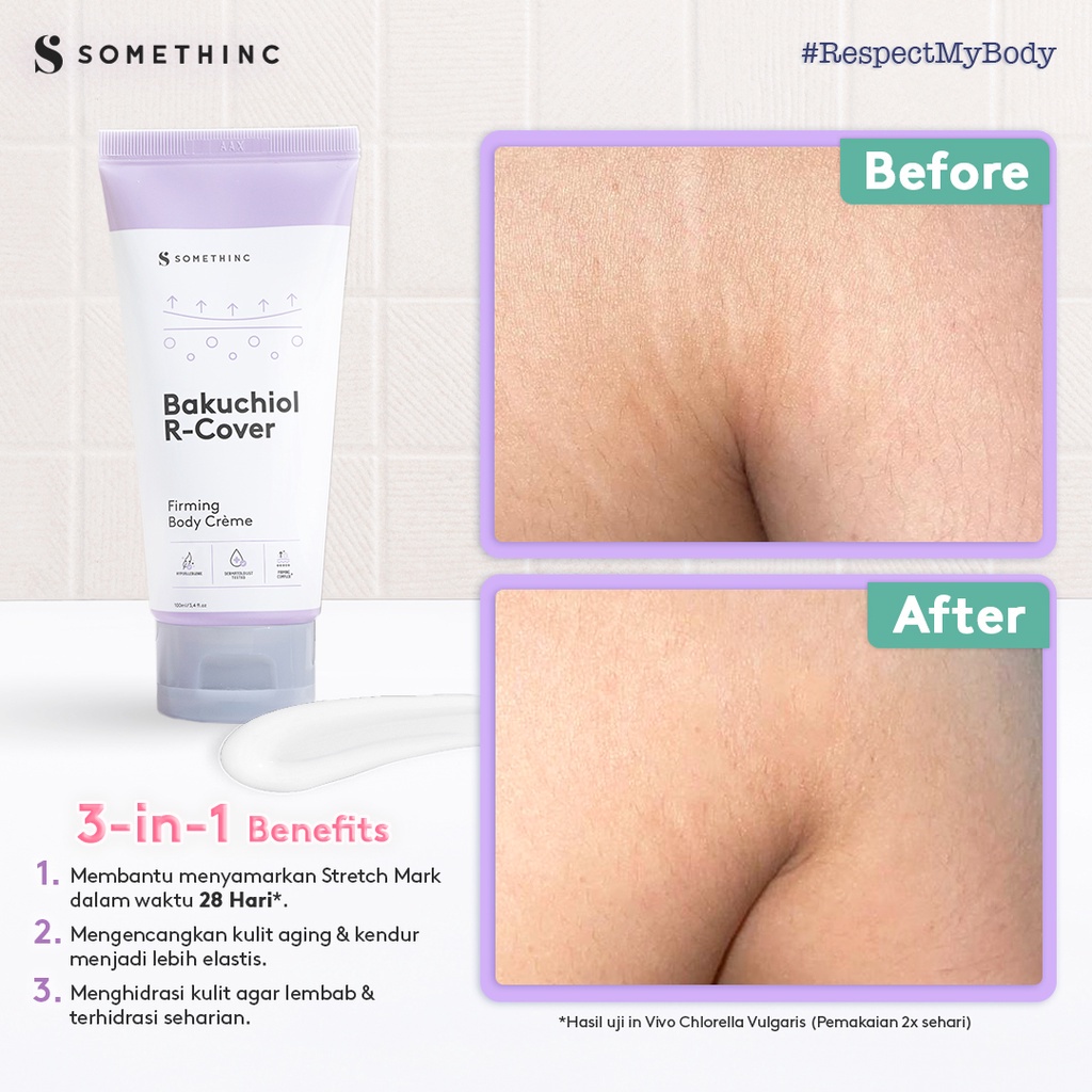 SOMETHINC Skin Goals Brightening Body Crème | Bakuchiol R-Cover Firming Body Cream