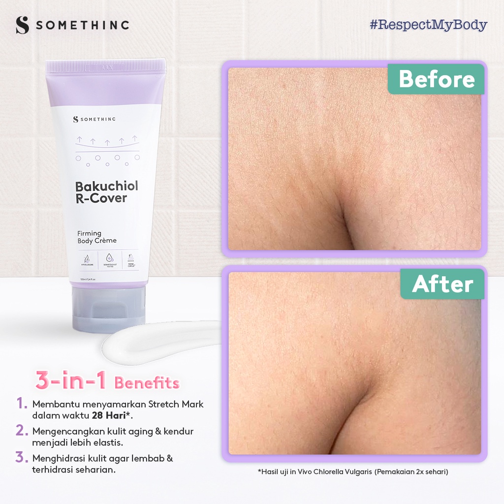 SOMETHINC Skin Goals Brightening Body Crème | Bakuchiol R-Cover Firming Body Cream