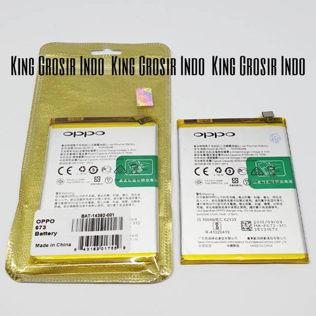 Baterai Oppo BLP673 A3S A5 A7 Original 100% Battery Batere Batre OPPO BLP 673 A3S A7