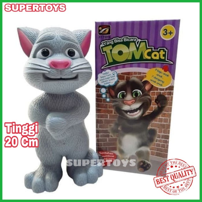 Mainan Anak Edukasi Talking Tomcat Tom Cat Boneka Kucing Bisa Bicara